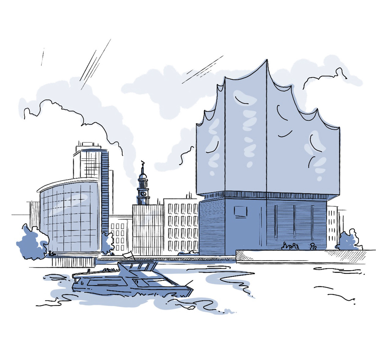 Illustration Hamburg